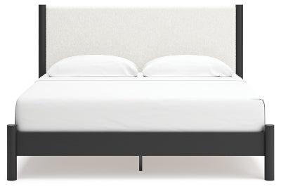 Cadmori King Panel Bed, Dresser, Mirror and Nightstand