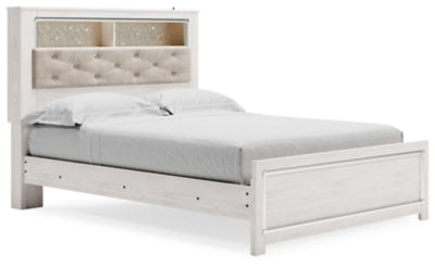 Cama con librería Altyra Queen con paneles