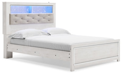 Cama con librería Altyra Queen con paneles