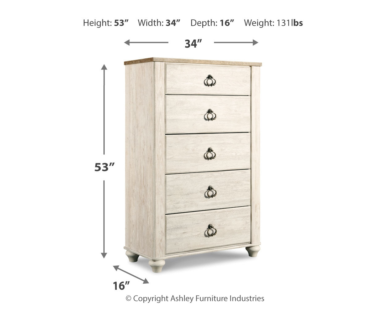 Willowton Chest of Drawers