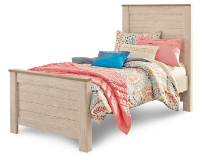 Cama y cómoda Willowton Twin Panel