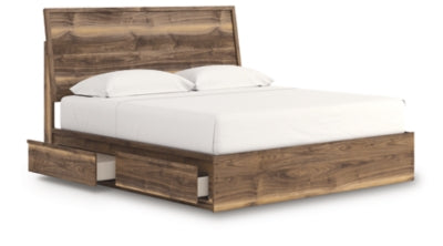 Cama Chirason King con paneles y almacenamiento