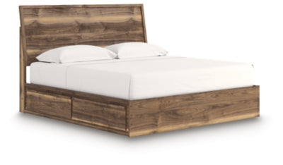 Cama Chirason King con paneles y almacenamiento