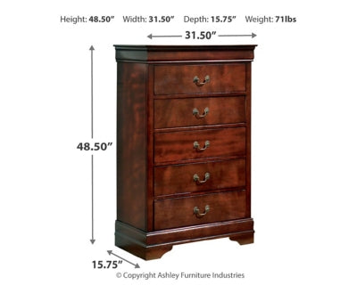 Alisdair Queen Sleigh Bed, Dresser and Chest