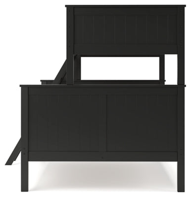 Nextonfort Twin over Full Bunk Bed with Mattresses