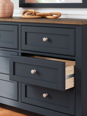 Landocken Queen Panel Headboard, Dresser and Mirror