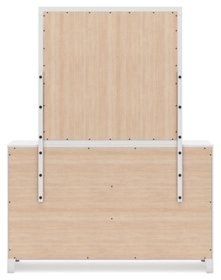 Cama King con paneles, tocador, espejo y mesita de noche Binterglen