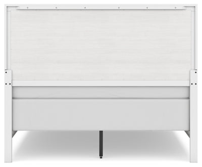 Cama Queen con paneles Binterglen, cómoda y dos mesitas de noche