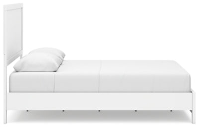 Cama Queen con paneles Binterglen, cómoda y dos mesitas de noche