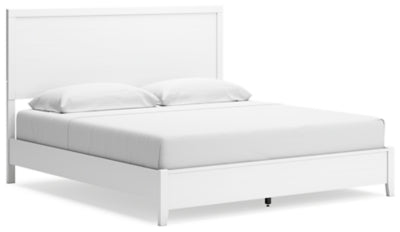 Cama King con paneles, tocador, espejo y mesita de noche Binterglen