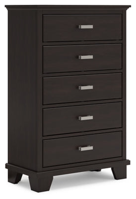 Covetown Queen Panel Bed, Dresser, Mirror, Chest and Nightstand