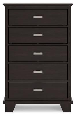 Covetown Queen Panel Bed, Dresser, Mirror, Chest and Nightstand
