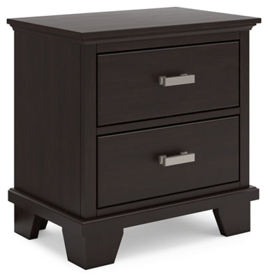 Covetown King Panel Bed, Dresser, Mirror and Nightstand