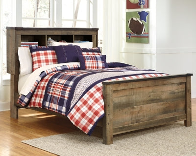 Cama con paneles y librería completa Trinell