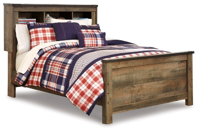 Cama con paneles y librería completa Trinell
