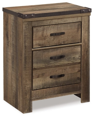Estantería Trinell con espacio de almacenamiento, cama, tocador, espejo, cómoda y dos mesitas de noche