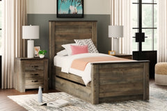 Trinell Twin Panel Bed with 1 Large Storage Drawer