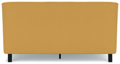 Cama tapizada Maloken King con listones enrollables