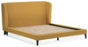 Cama tapizada Maloken California King con listones enrollables