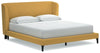 Cama tapizada Maloken California King con listones enrollables