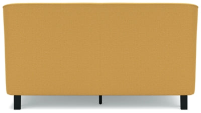 Cama tapizada Maloken California King con listones enrollables