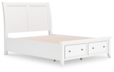 Cama Queen tipo trineo con espacio de almacenamiento Trulani