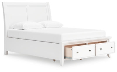 Cama Queen tipo trineo con espacio de almacenamiento Trulani