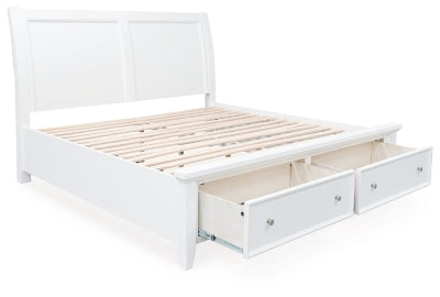 Trulani King Sleigh Storage Bed