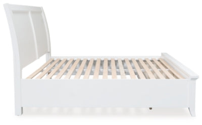 Trulani King Sleigh Storage Bed