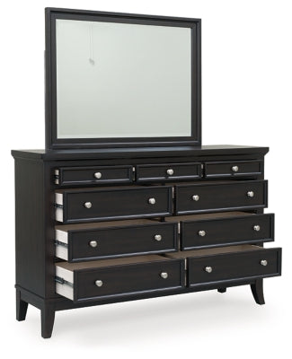 Bambori Dresser and Mirror