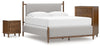 Lyncott King Upholstered Bed, Chest and Nightstand
