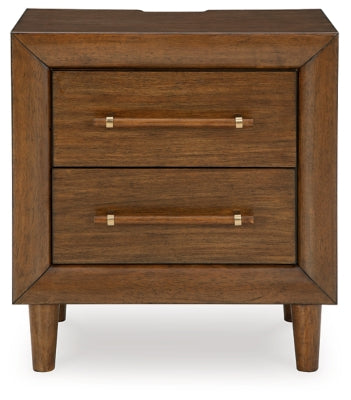 Lyncott King Upholstered Bed, Chest and Nightstand