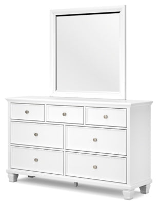 Fortman King Panel Bed, Dresser, Mirror and Nightstand