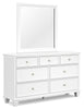 Fortman Queen Panel Bed, Dresser, Mirror and 2 Nightstands