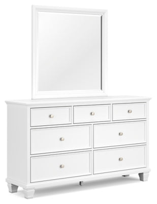 Fortman King Panel Bed, Dresser, Mirror and Nightstand