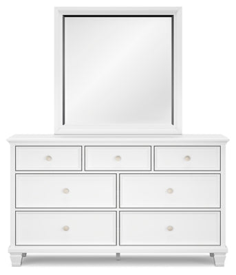 Fortman King Panel Bed, Dresser, Mirror, Chest and Nightstand