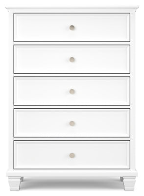 Fortman King Panel Bed, Dresser, Mirror, Chest and Nightstand