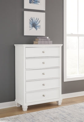 Fortman King Panel Bed, Dresser, Mirror, Chest and Nightstand