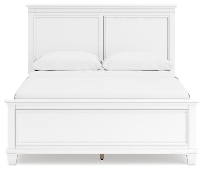 Fortman Queen Panel Bed, Dresser, Mirror and 2 Nightstands