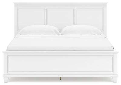 Fortman King Panel Bed, Dresser, Mirror and Nightstand