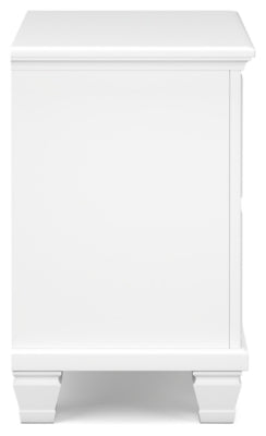 Cama Fortman King con paneles, cómoda y dos mesitas de noche