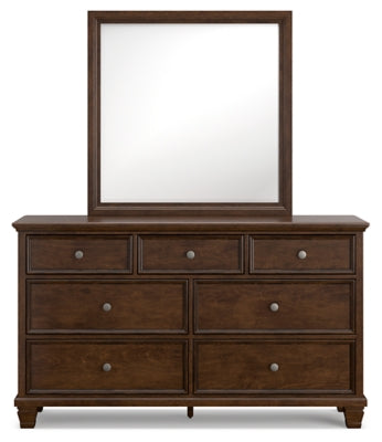 Danabrin Queen Panel Bed, Dresser, Mirror and Nightstand