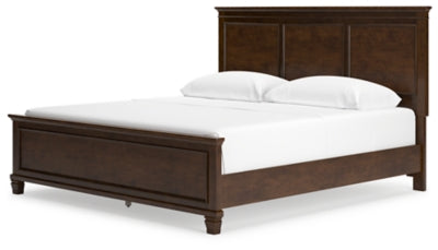 Cama King con paneles, tocador, espejo y mesita de noche Danabrin