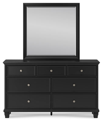 Lanolee Queen Panel Bed, Dresser, Mirror and Nightstand