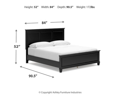 Cama con paneles California King de Lanolee
