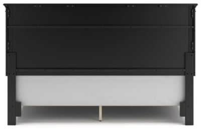 Cama King con paneles Lanolee