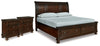 Porter California King Sleigh Bed and 2 Nightstands