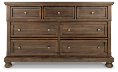 Flynnter Queen Panel Bed, Dresser and Nightstand