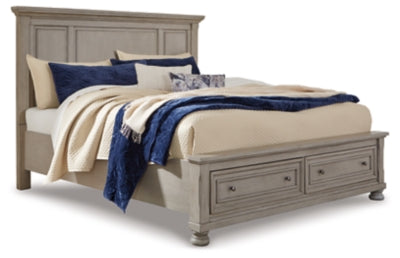 Cama Lettner California King con almacenamiento y paneles