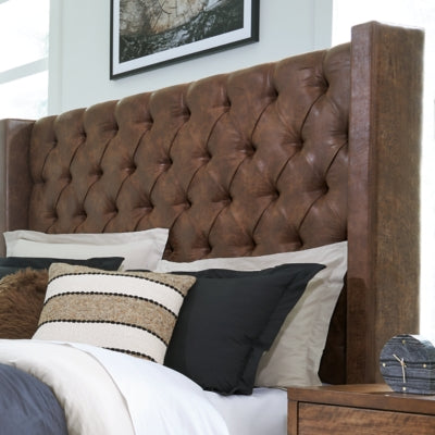 Cama King tapizada Steenlage